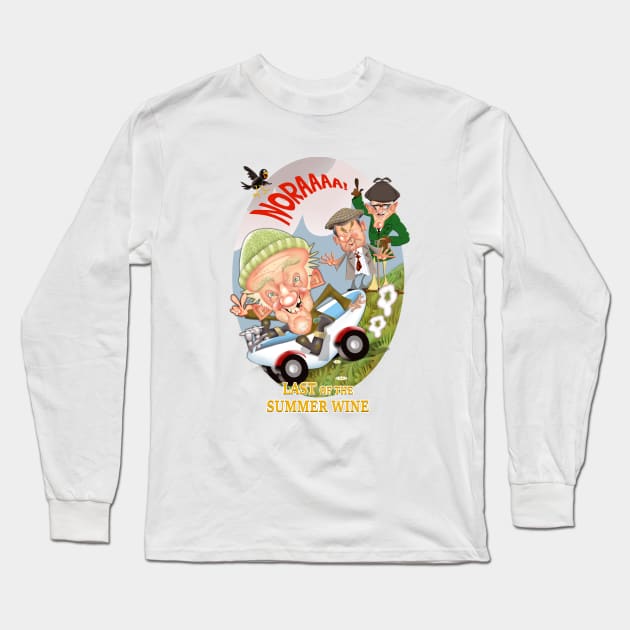 Last of the Summer Wine Long Sleeve T-Shirt by Sarah Bailey TV Cartoons